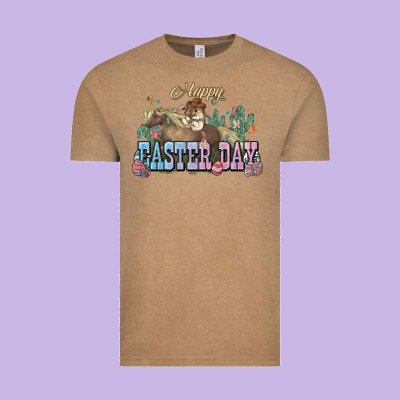 Happy Easter Day Rodeo Vintage Tee Designed By Nancycooperartshop