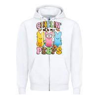 White chillin' with my peeps nurse Zipper Hoodie - Artiststas