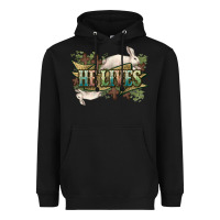 Black He lives Easter Heavyweight Hoodie - NancyCooperArtShop