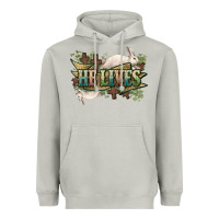 Moon Dust He lives Easter Heavyweight Hoodie - NancyCooperArtShop