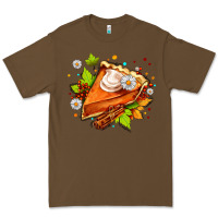 Cacao pumpkin pie with daisies and cinnamon Premium Tee - AdoDesignShop