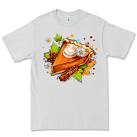 Dove Grey pumpkin pie with daisies and cinnamon Premium Tee - AdoDesignShop