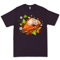 Plum pumpkin pie with daisies and cinnamon Premium Tee - AdoDesignShop