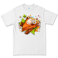 White pumpkin pie with daisies and cinnamon Premium Tee - AdoDesignShop