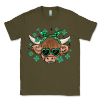 Army Green st patrick's day cow Classic Tee - MaliasSmallBusiness