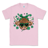 Bubblegum Pink st patrick's day cow Classic Tee - MaliasSmallBusiness
