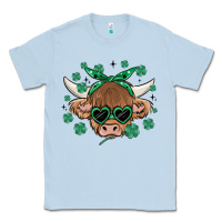 Dusty Blue st patrick's day cow Classic Tee - MaliasSmallBusiness