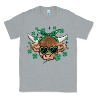Heather Grey st patrick's day cow Classic Tee - MaliasSmallBusiness