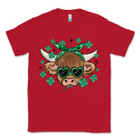 Red st patrick's day cow Classic Tee - MaliasSmallBusiness