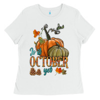 White is it october yet Ladies Tee - HRA Design Shop