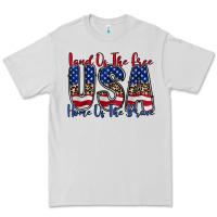 Dove Grey land of the free usa Premium Tee - RacoonDesign