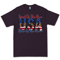 Plum land of the free usa Premium Tee - RacoonDesign