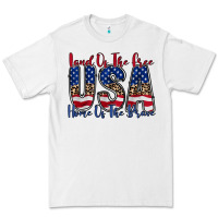 White land of the free usa Premium Tee - RacoonDesign