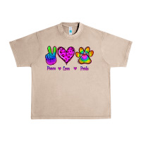 French Oak Peace Love Pride Urban Heavy Tee - Jasminsmagicworld
