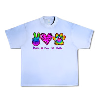 Grape Ice Peace Love Pride Urban Heavy Tee - Jasminsmagicworld