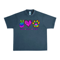 Midnight Navy Peace Love Pride Urban Heavy Tee - Jasminsmagicworld