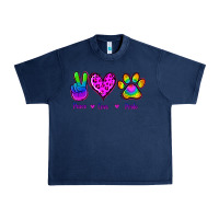 Navy Peace Love Pride Urban Heavy Tee - Jasminsmagicworld
