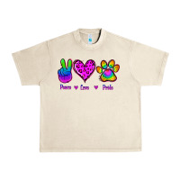 Sandshell Peace Love Pride Urban Heavy Tee - Jasminsmagicworld