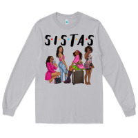 Moon Dust sista sisters afro black women Long Sleeve Tee - NancyCooperArtShop