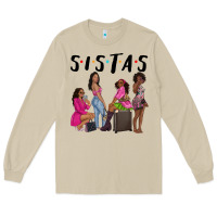 Mushroom sista sisters afro black women Long Sleeve Tee - NancyCooperArtShop