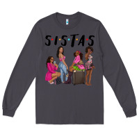 Smoke sista sisters afro black women Long Sleeve Tee - NancyCooperArtShop