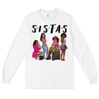 White sista sisters afro black women Long Sleeve Tee - NancyCooperArtShop
