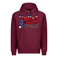 Burgundy batter up 4th grade Premium Hoodie - JahusDesignShop