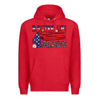 Red batter up 4th grade Premium Hoodie - JahusDesignShop