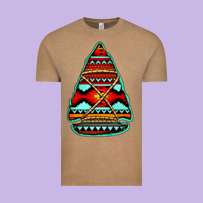 Aztec Arrowhead Vintage Tee Designed By Jasminsmagicworld