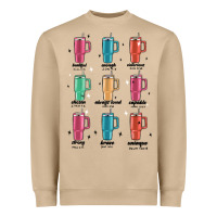 Mushroom coffee thermos Heavyweight Sweatshirt - MaliasSmallBusiness