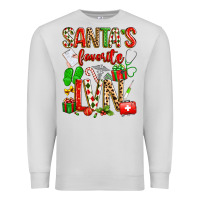 Dove Grey santa's favorite lvn Premium Sweatshirt - texasbilliewilder