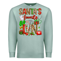 Seafoam santa's favorite lvn Premium Sweatshirt - texasbilliewilder