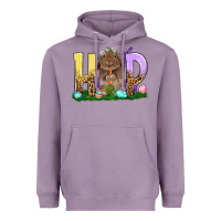 Lavender Hop rabbit Heavyweight Hoodie - NancyCooperArtShop