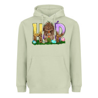Matcha Hop rabbit Heavyweight Hoodie - NancyCooperArtShop