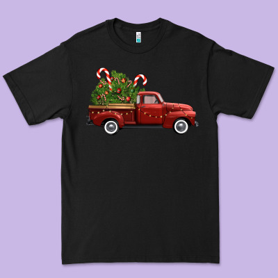 Christmas Trees Truck Premium Tee Designed By Fadigitalartstudio
