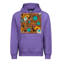 Tulip western aztec bull skull seamless pattern Urban Hoodie - FaDigitalArtStudio
