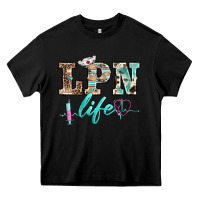 Black western nurse lpn  life Heavy Core Tee - BarkalooDesign