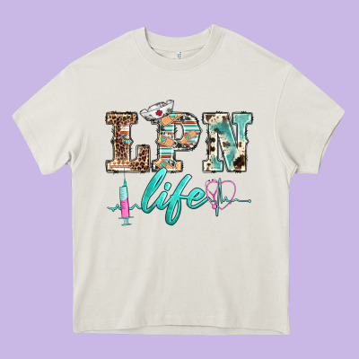 Western Nurse Lpn  Life Heavy Core Tee Designed By Barkaloodesign