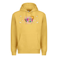 Antique Gold summer vibes with birds Premium Hoodie - TumblerDesignByShophia