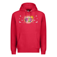 Cardinal summer vibes with birds Premium Hoodie - TumblerDesignByShophia