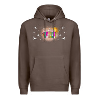 Coffee summer vibes with birds Premium Hoodie - TumblerDesignByShophia