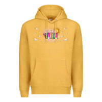 Mustard summer vibes with birds Premium Hoodie - TumblerDesignByShophia