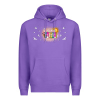 Purple summer vibes with birds Premium Hoodie - TumblerDesignByShophia
