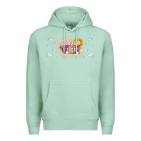 Seafoam summer vibes with birds Premium Hoodie - TumblerDesignByShophia