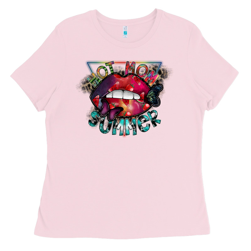 Hot Mom Summer Ladies Tee by SublimationCraftShop | Teevron