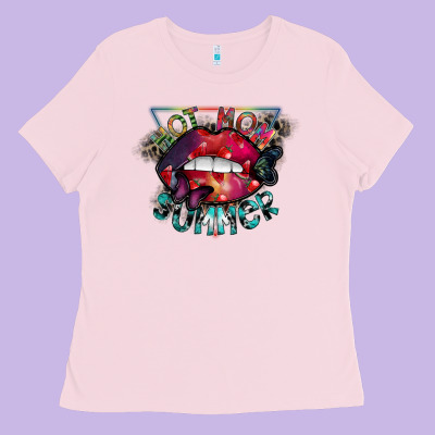 Hot Mom Summer Ladies Tee Designed By Sublimationcraftshop