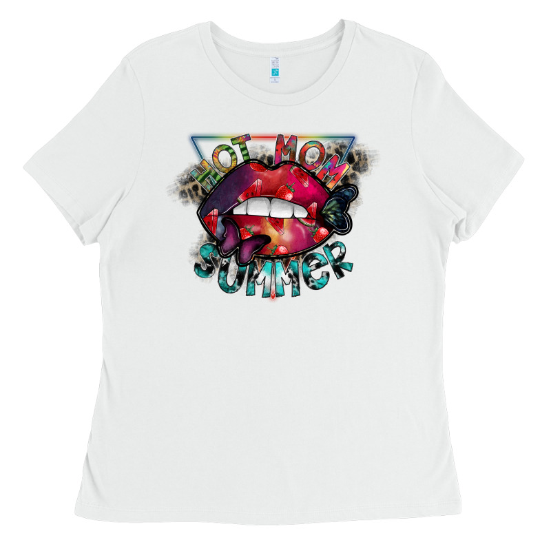 Hot Mom Summer Ladies Tee by SublimationCraftShop | Teevron