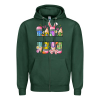 Sports Green easter teacher pencils Zipper Hoodie - Artiststas