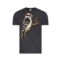 Vintage Black Downy Woodpecker Vintage Tee - LillyAllenDesigns