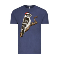 Vintage Denim Downy Woodpecker Vintage Tee - LillyAllenDesigns